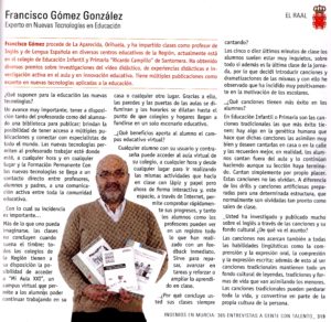 Teacher Paco en GENTE CON TALENTO Entrevista a Francisco Gómez González en Ingenios con Talento